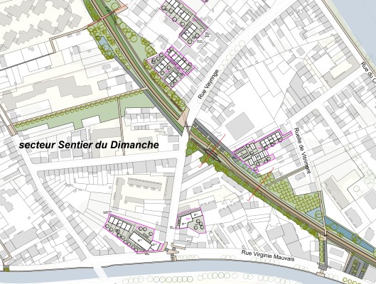 Omnibus | Plan-guide rives de Meurthe nord à Nancy